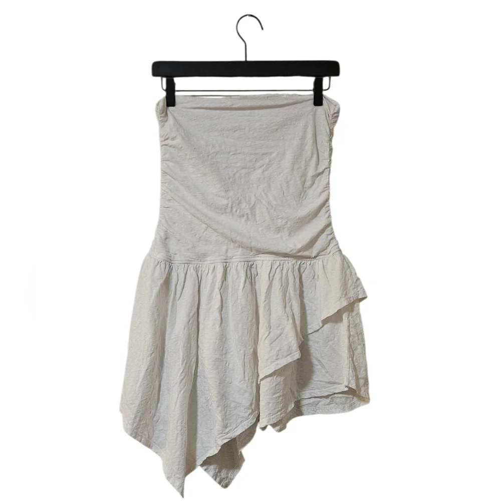 Free People Beach Off-White Asymmetrical Dress